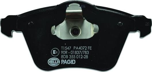 HELLA 8DB 355 012-281 - Jarrupala, levyjarru inparts.fi