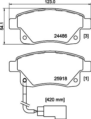 HELLA 8DB 355 012-781 - Jarrupala, levyjarru inparts.fi