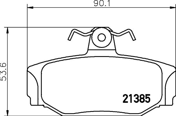 HELLA 8DB 355 017-991 - Jarrupala, levyjarru inparts.fi