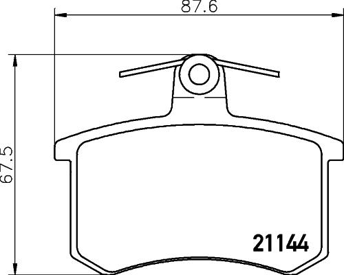 HELLA 8DB 355 017-951 - Jarrupala, levyjarru inparts.fi