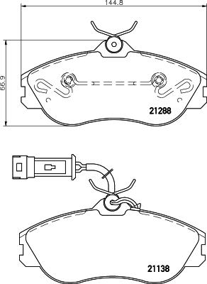 HELLA 8DB 355 017-911 - Jarrupala, levyjarru inparts.fi