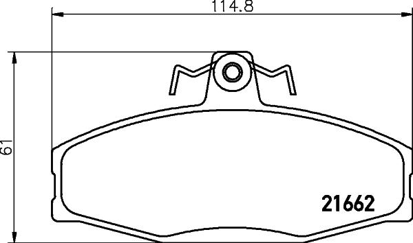 HELLA 8DB 355 017-931 - Jarrupala, levyjarru inparts.fi