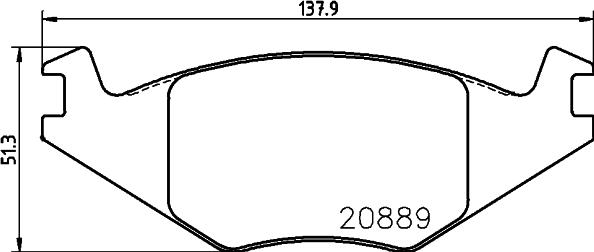 HELLA 8DB 355 017-491 - Jarrupala, levyjarru inparts.fi