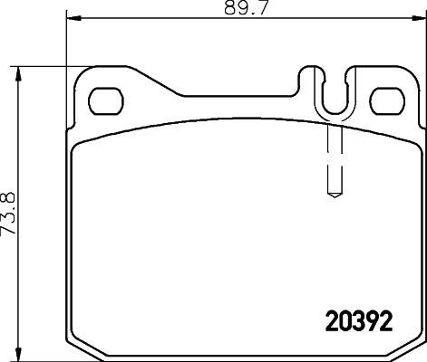 HELLA 8DB 355 017-461 - Jarrupala, levyjarru inparts.fi