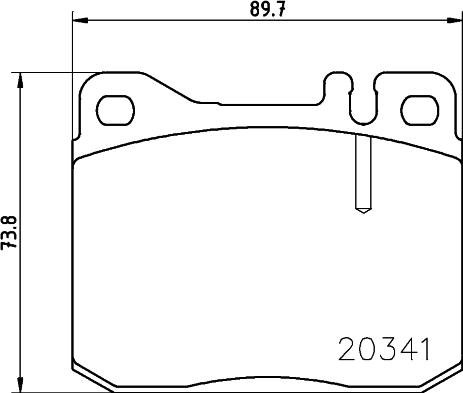 HELLA 8DB 355 017-431 - Jarrupala, levyjarru inparts.fi