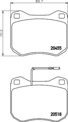 HELLA 8DB 355 017-421 - Jarrupala, levyjarru inparts.fi