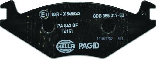 HELLA 8DB 355 017-501 - Jarrupala, levyjarru inparts.fi