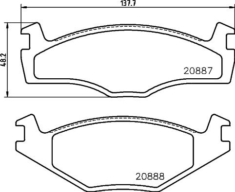 HELLA 8DB 355 017-501 - Jarrupala, levyjarru inparts.fi