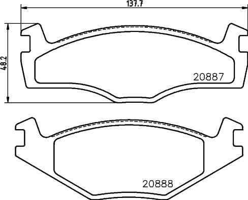 HELLA 8DB 355 017-521 - Jarrupala, levyjarru inparts.fi