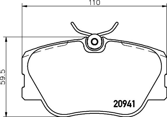 HELLA 8DB 355 017-601 - Jarrupala, levyjarru inparts.fi