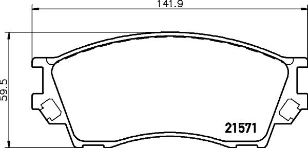 HELLA 8DB 355 017-091 - Jarrupala, levyjarru inparts.fi