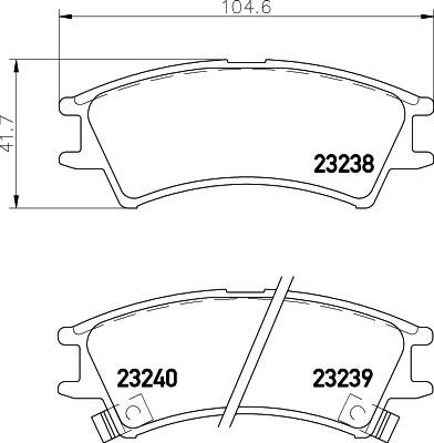 HELLA 8DB 355 029-451 - Jarrupala, levyjarru inparts.fi