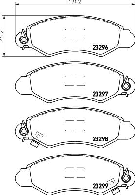 HELLA 8DB 355 017-011 - Jarrupala, levyjarru inparts.fi