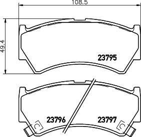 HELLA 8DB 355 017-031 - Jarrupala, levyjarru inparts.fi