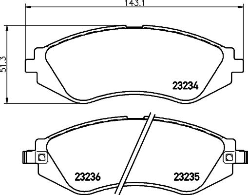 HELLA 8DB 355 017-141 - Jarrupala, levyjarru inparts.fi