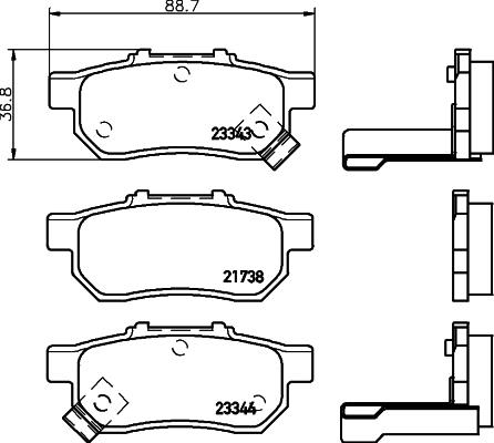 HELLA 8DB 355 017-151 - Jarrupala, levyjarru inparts.fi