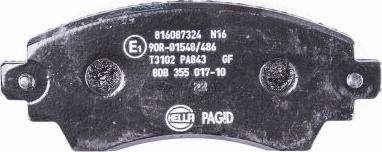 HELLA 8DB 355 017-101 - Jarrupala, levyjarru inparts.fi