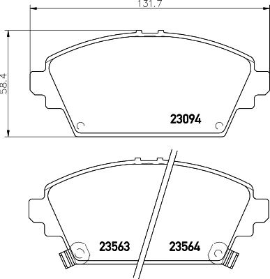 HELLA 8DB 355 017-171 - Jarrupala, levyjarru inparts.fi