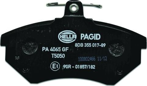 HELLA 8DB 355 017-891 - Jarrupala, levyjarru inparts.fi