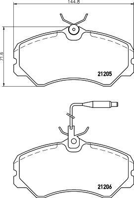 HELLA 8DB 355 017-841 - Jarrupala, levyjarru inparts.fi