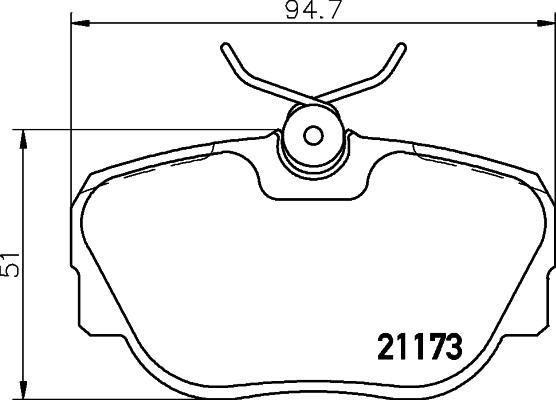 HELLA 8DB 355 017-811 - Jarrupala, levyjarru inparts.fi