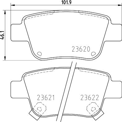 HELLA 8DB 355 017-331 - Jarrupala, levyjarru inparts.fi