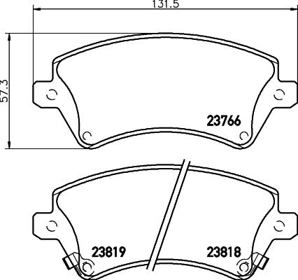 HELLA 8DB 355 017-241 - Jarrupala, levyjarru inparts.fi