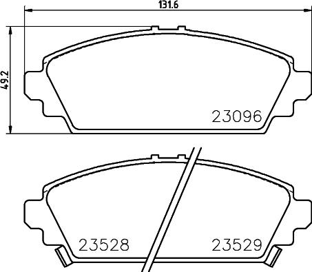 HELLA 8DB 355 017-261 - Jarrupala, levyjarru inparts.fi