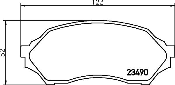 HELLA 8DB 355 017-281 - Jarrupala, levyjarru inparts.fi