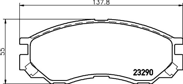 HELLA 8DB 355 027-461 - Jarrupala, levyjarru inparts.fi