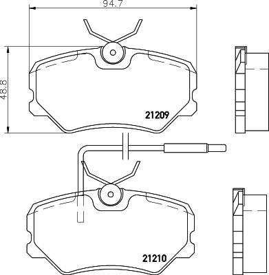 HELLA 8DB 355 017-741 - Jarrupala, levyjarru inparts.fi