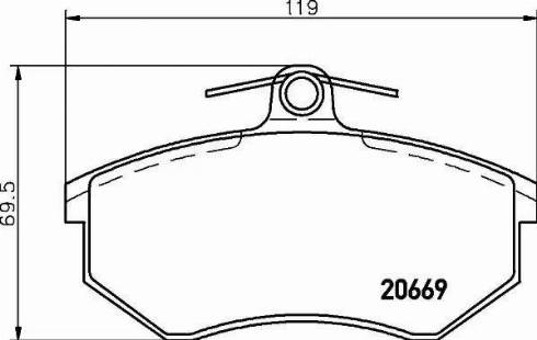 HELLA 8DB 355 021-111 - Jarrupala, levyjarru inparts.fi