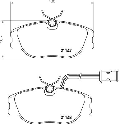 HELLA 8DB 355 017-781 - Jarrupala, levyjarru inparts.fi