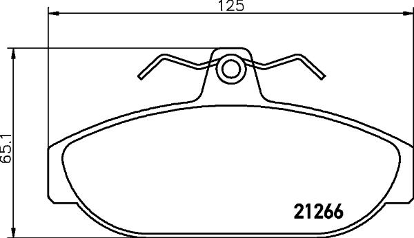 HELLA 8DB 355 017-721 - Jarrupala, levyjarru inparts.fi