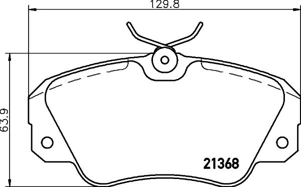 HELLA 8DB 355 017-771 - Jarrupala, levyjarru inparts.fi