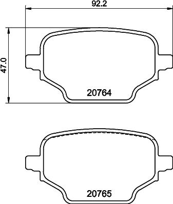 HELLA 8DB 355 039-911 - Jarrupala, levyjarru inparts.fi