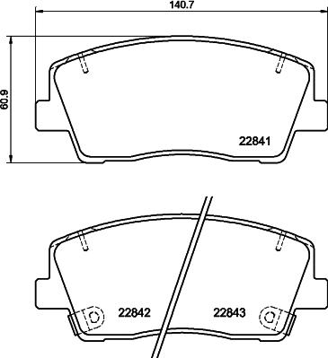 HELLA 8DB 355 039-921 - Jarrupala, levyjarru inparts.fi