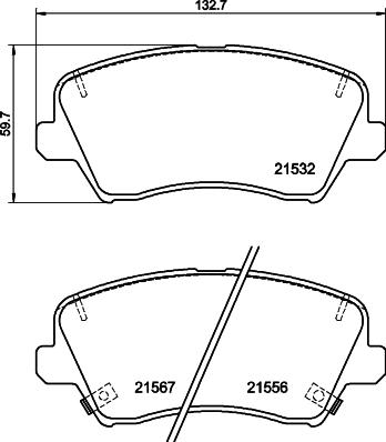 HELLA 8DB 355 039-971 - Jarrupala, levyjarru inparts.fi