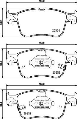 HELLA 8DB 355 039-421 - Jarrupala, levyjarru inparts.fi