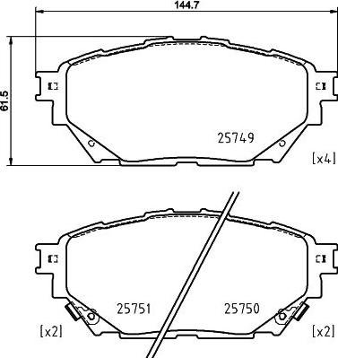 HELLA 8DB 355 039-471 - Jarrupala, levyjarru inparts.fi