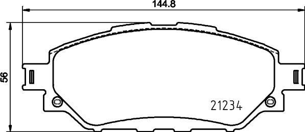 HELLA 8DB 355 039-541 - Jarrupala, levyjarru inparts.fi