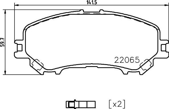 HELLA 8DB 355 039-571 - Jarrupala, levyjarru inparts.fi