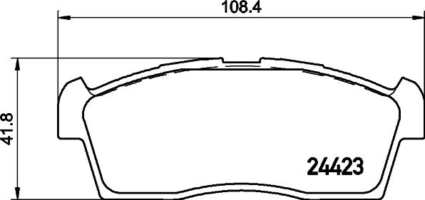 HELLA 8DB 355 039-691 - Jarrupala, levyjarru inparts.fi