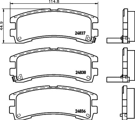 HELLA 8DB 355 039-641 - Jarrupala, levyjarru inparts.fi