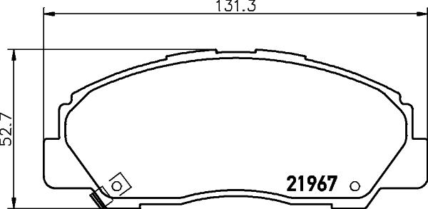 HELLA 8DB 355 039-611 - Jarrupala, levyjarru inparts.fi