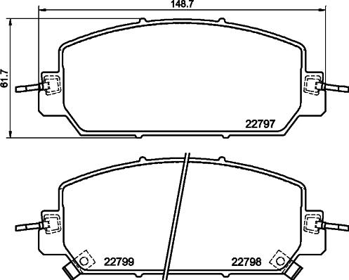 HELLA 8DB 355 039-091 - Jarrupala, levyjarru inparts.fi