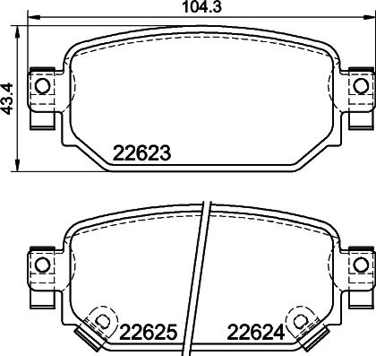 HELLA 8DB 355 039-141 - Jarrupala, levyjarru inparts.fi