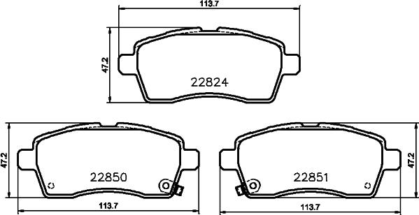 HELLA 8DB 355 039-171 - Jarrupala, levyjarru inparts.fi