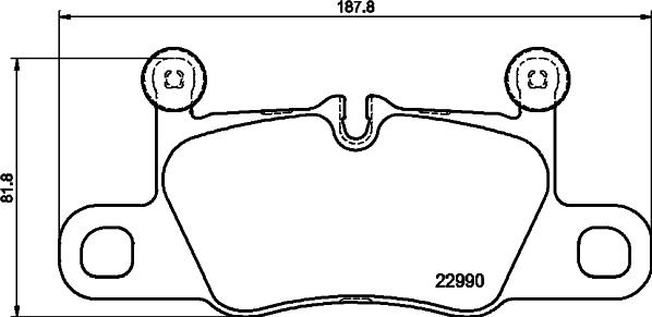 HELLA 8DB 355 039-821 - Jarrupala, levyjarru inparts.fi