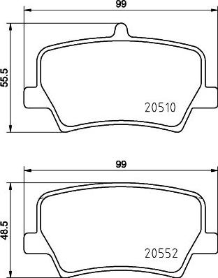 HELLA 8DB 355 039-391 - Jarrupala, levyjarru inparts.fi